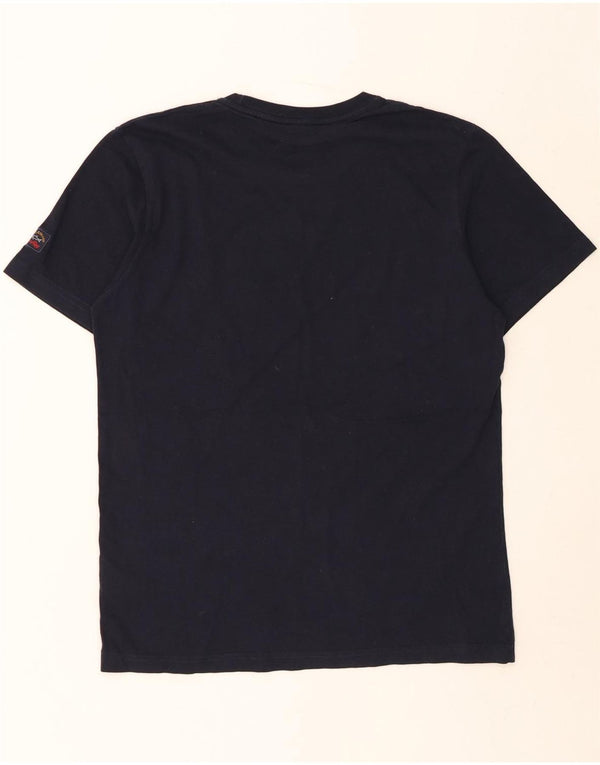 Tricou grafic pentru bărbați PAUL & SHARK Top XL Bumbac bleumarin