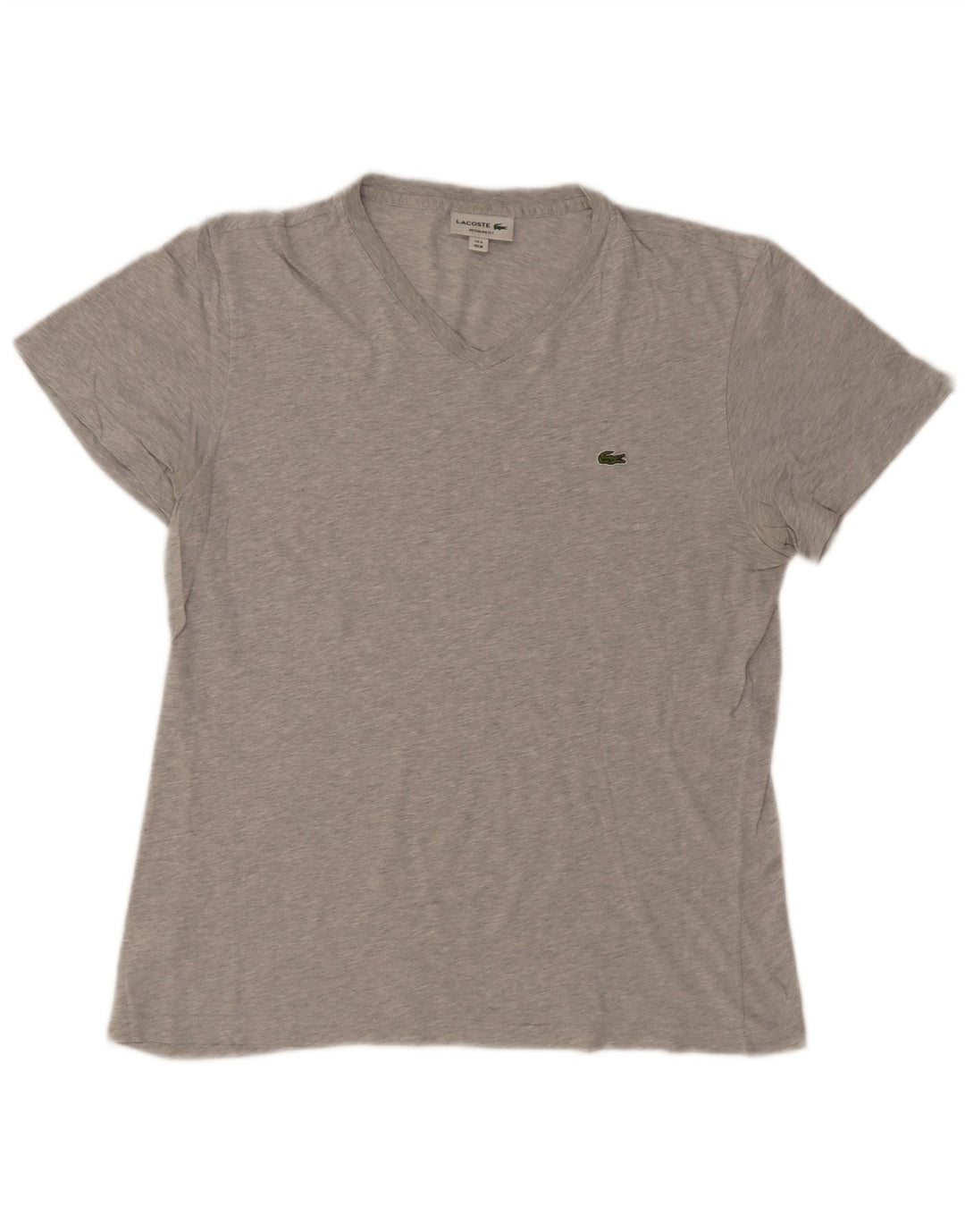 Tricou Lacoste pentru bărbați, cu croiala normală, top mărime 4, bumbac gri mediu