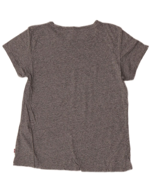 Tricou cu grafic pentru femei Levi's Top UK 14 Medium Grey Flecked Bumbac