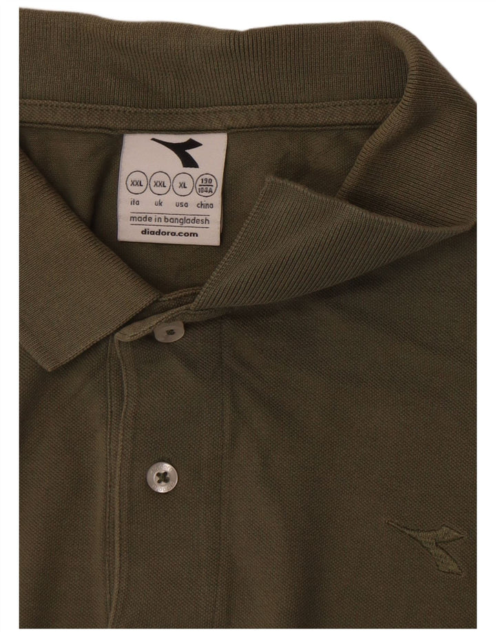 Tricou polo pentru bărbați Diadora 2XL kaki