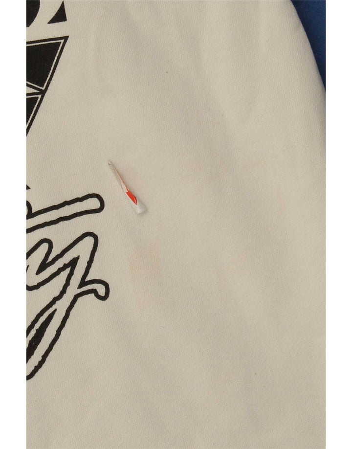 Pulover grafic pentru bărbați Topman, mare, alb, bloc de culoare