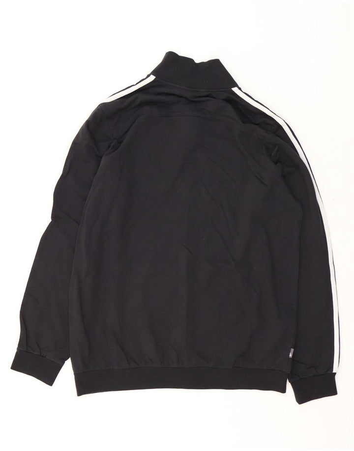 Jachetă de trening pentru bărbați Adidas, bumbac mediu negru