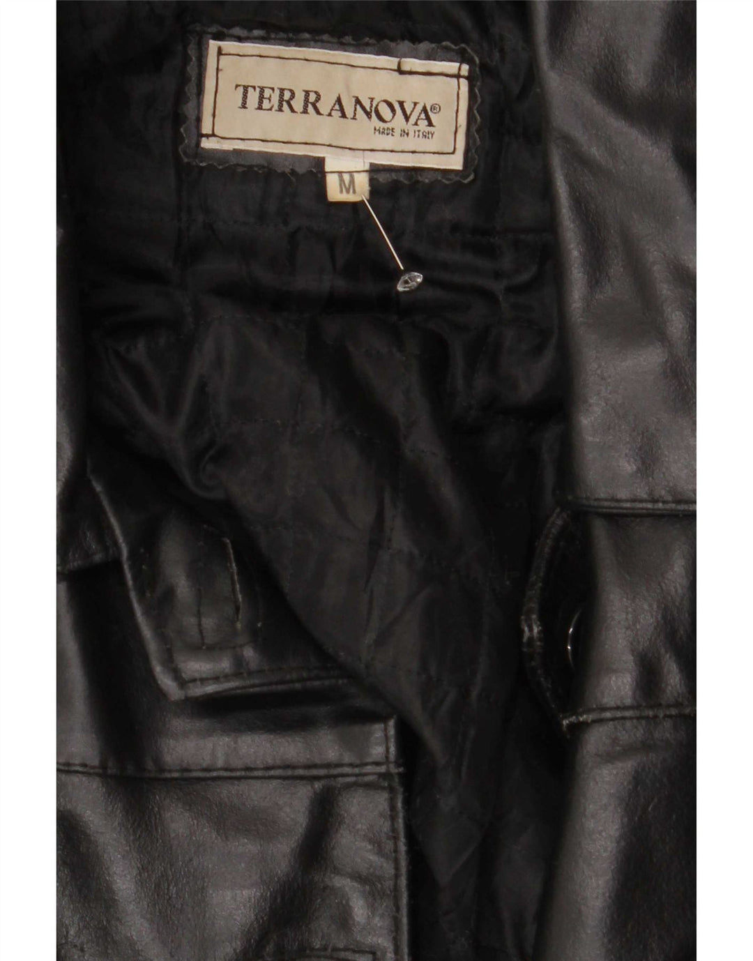 Jachetă de piele Terranova pentru femei UK 14 Medium Black