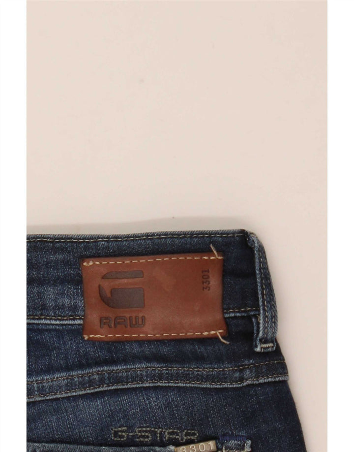 Blugi G-Star 3301 Slim pentru femei W30 L31 bleumarin