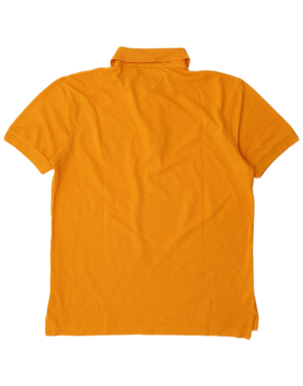 Tommy Hilfiger Mens Polo Shirt Large Yellow Cotton