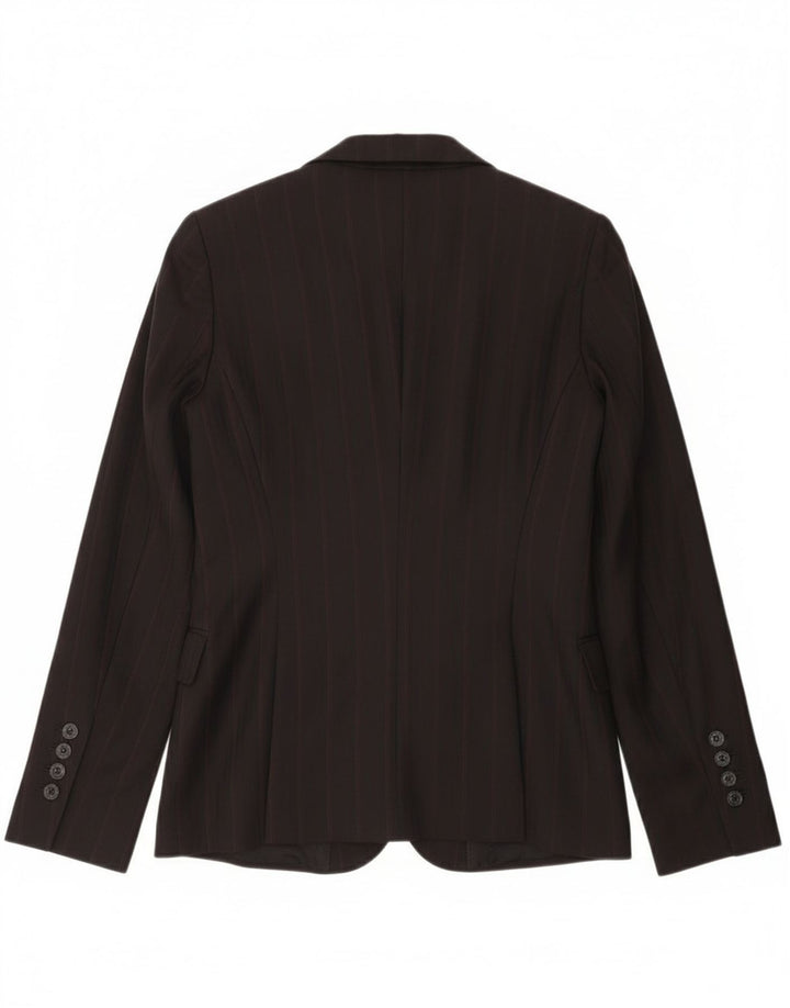 Massimo Dutti Jachetă pentru damă cu 2 nasturi EU 36 XS Lână neagră cu dungi