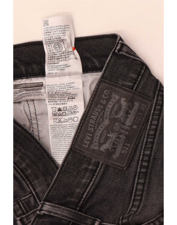 Blugi Levi's 511 Slim pentru bărbați W32 L30 bumbac gri