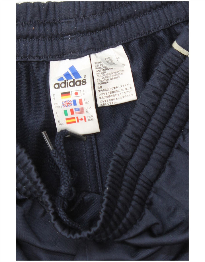 Pantaloni de trening ADIDAS pentru bărbați Marea Britanie 40/42 Poliester mediu albastru bleumarin