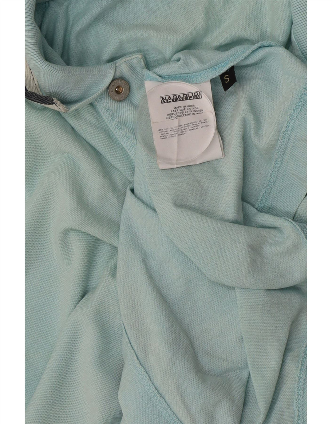 Tricou polo Napapijri pentru bărbați, bumbac albastru mic
