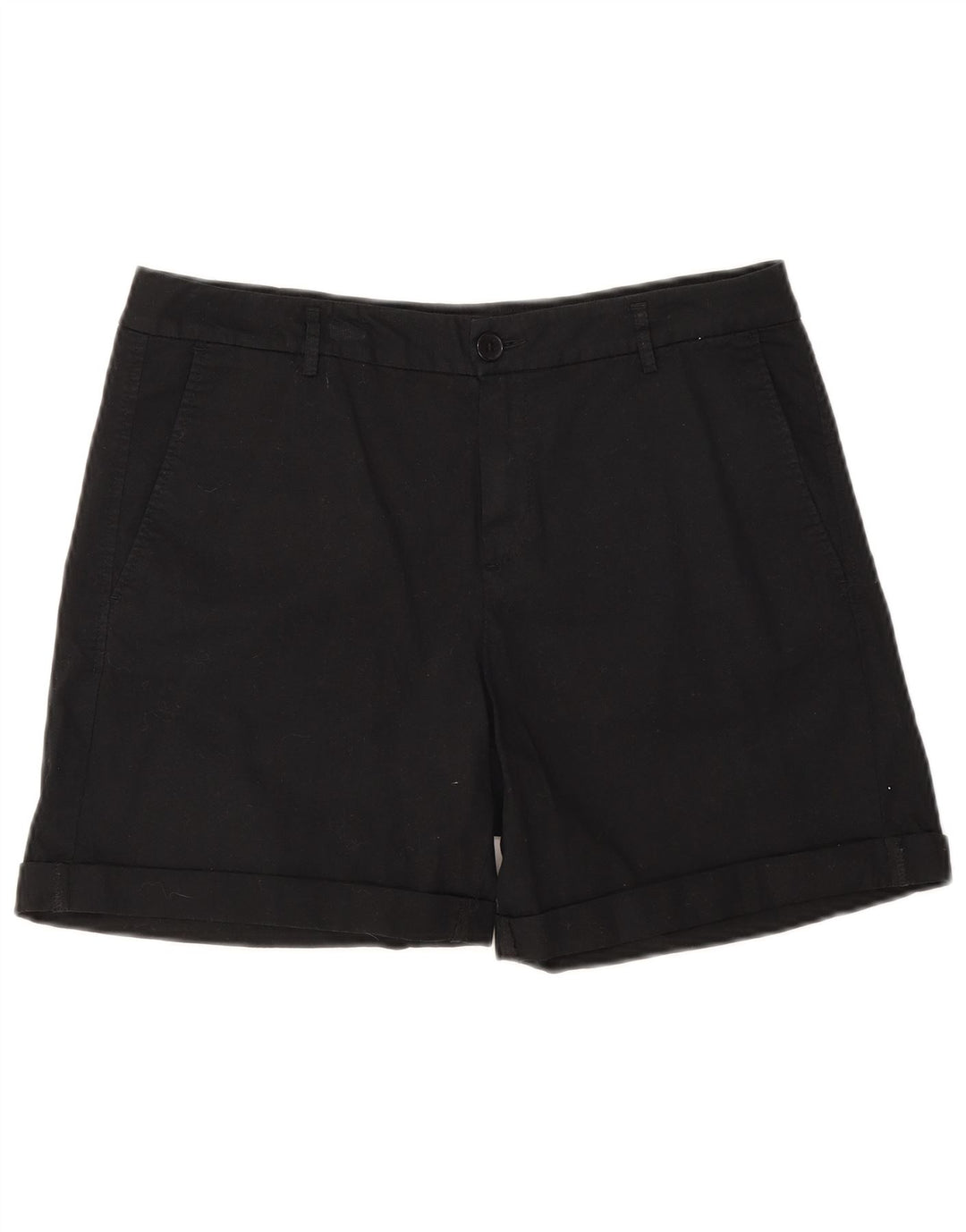 Pantaloni scurti chino pentru femei Benetton UK 12 Medium W32 Negru