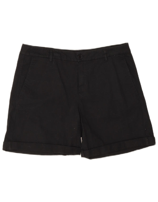 Pantaloni scurti chino pentru femei Benetton UK 12 Medium W32 Negru