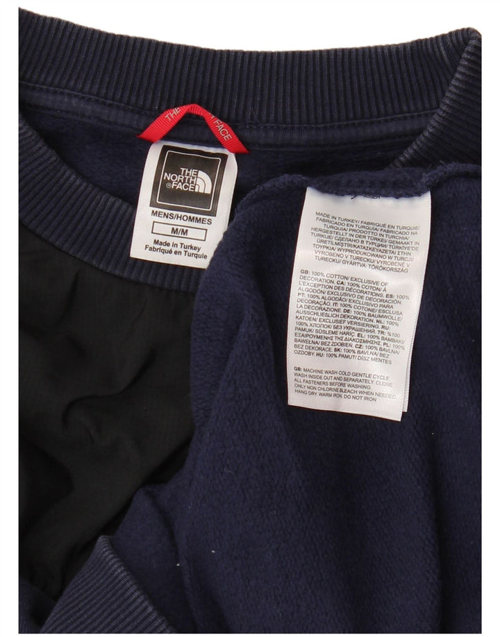 Hanorac pentru bărbați THE NORTH FACE Pulover Medium bleumarin din bumbac color bloc