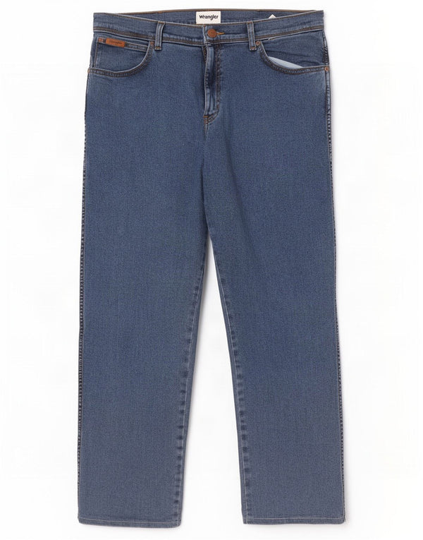 Blugi drepte pentru bărbați Wrangler Texas W36 L29 Bumbac albastru