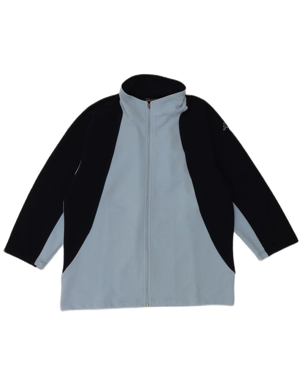 Jachetă de trening Kappa pentru femei, cu mâneci 3/4, UK 18 XL, albastru, bloc de culoare