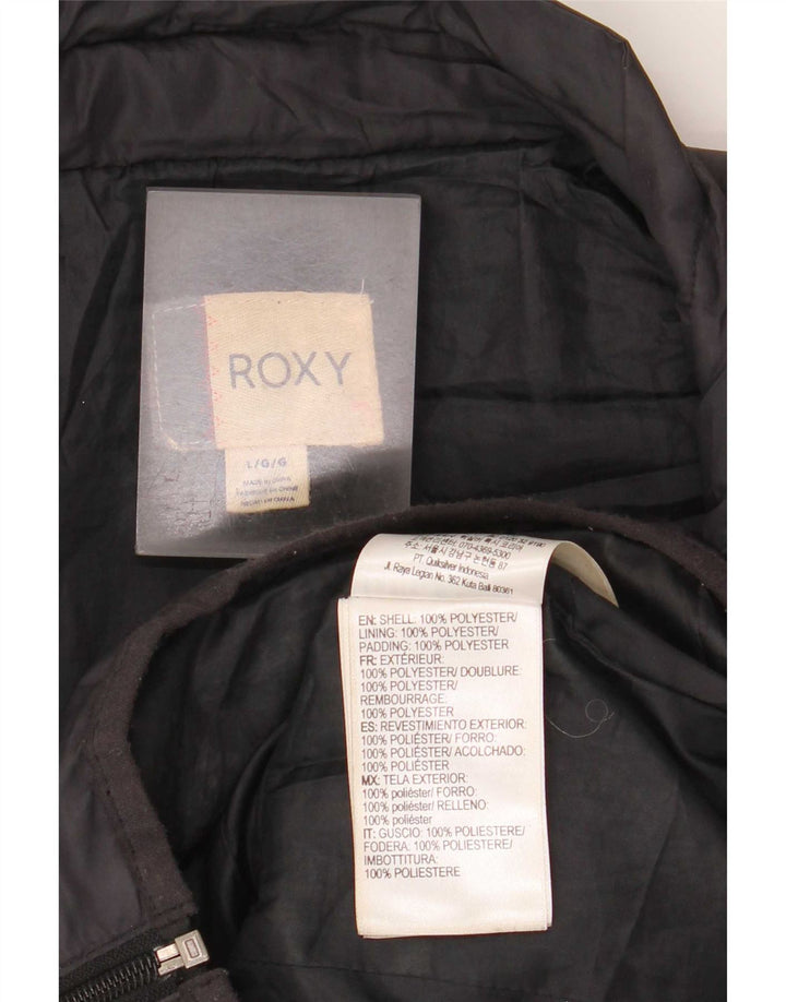 Jachetă căptușită pentru femei Roxy UK 14, mare, negru, poliester