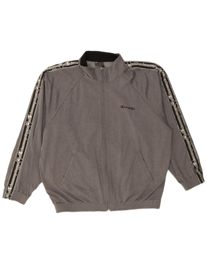 Jachetă de top pentru trening pentru bărbați Champion, XL, gri, poliester color bloc