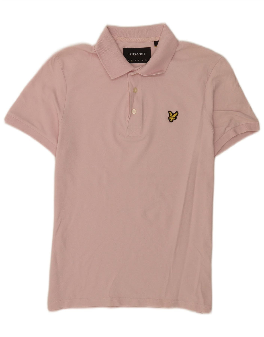 Tricou polo pentru bărbați Lyle & Scott, bumbac roz mic