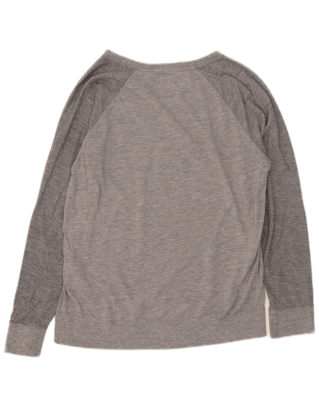Tommy Hilfiger Top grafic pentru femei cu mânecă lungă UK 14 bumbac gri mediu