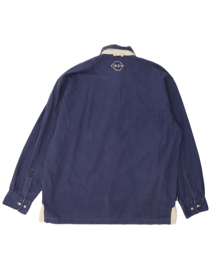 Crew Clothing Cămașă pulover pentru bărbați, mare, albastru, bumbac