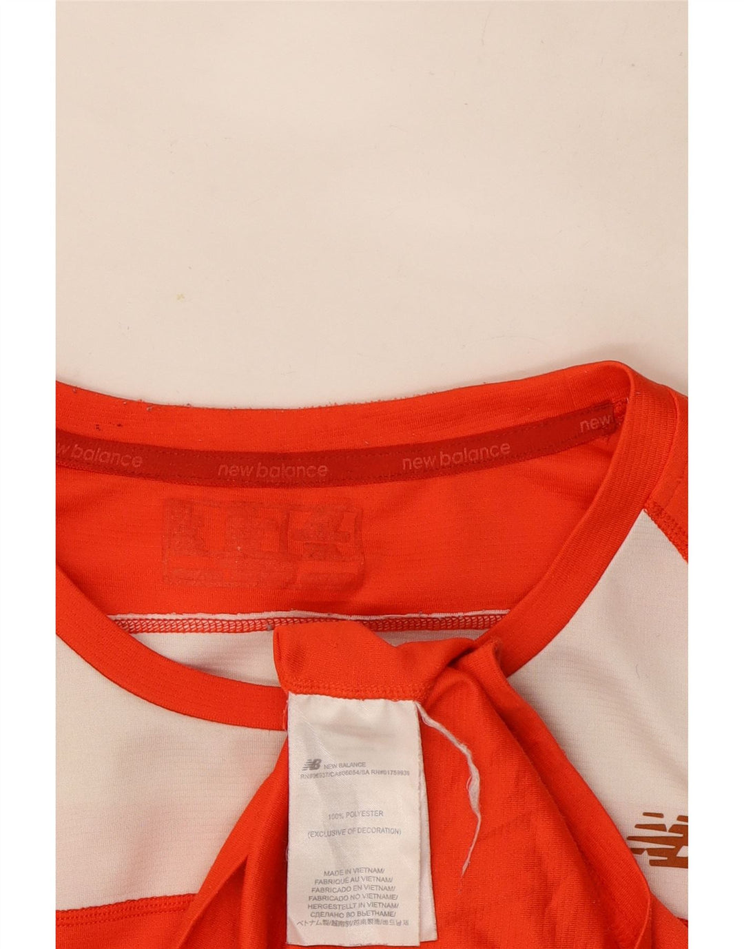 Tricou pentru bărbați New Balance Top Medium Orange Colorblock Poliester