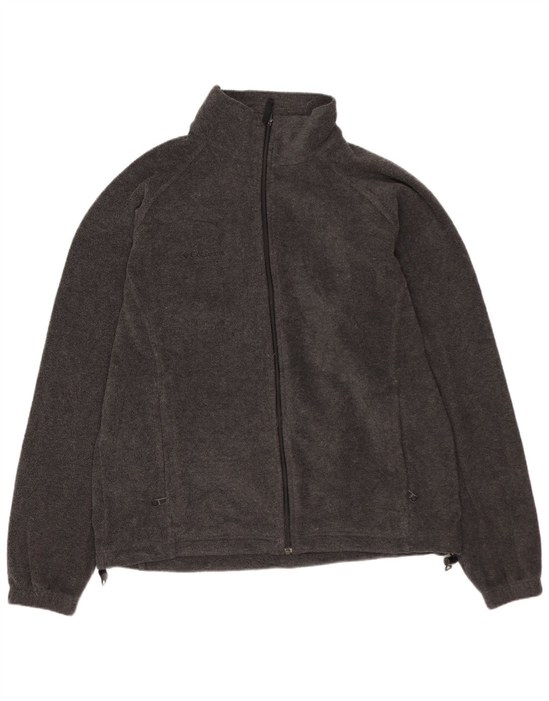 Jachetă fleece Columbia pentru femei, cu tăiere lejeră, UK 16, mare, gri, poliester