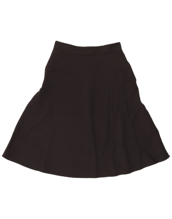 Fustă A-Line pentru femei Marks & Spencer UK 12 Medium W30 Poliester negru