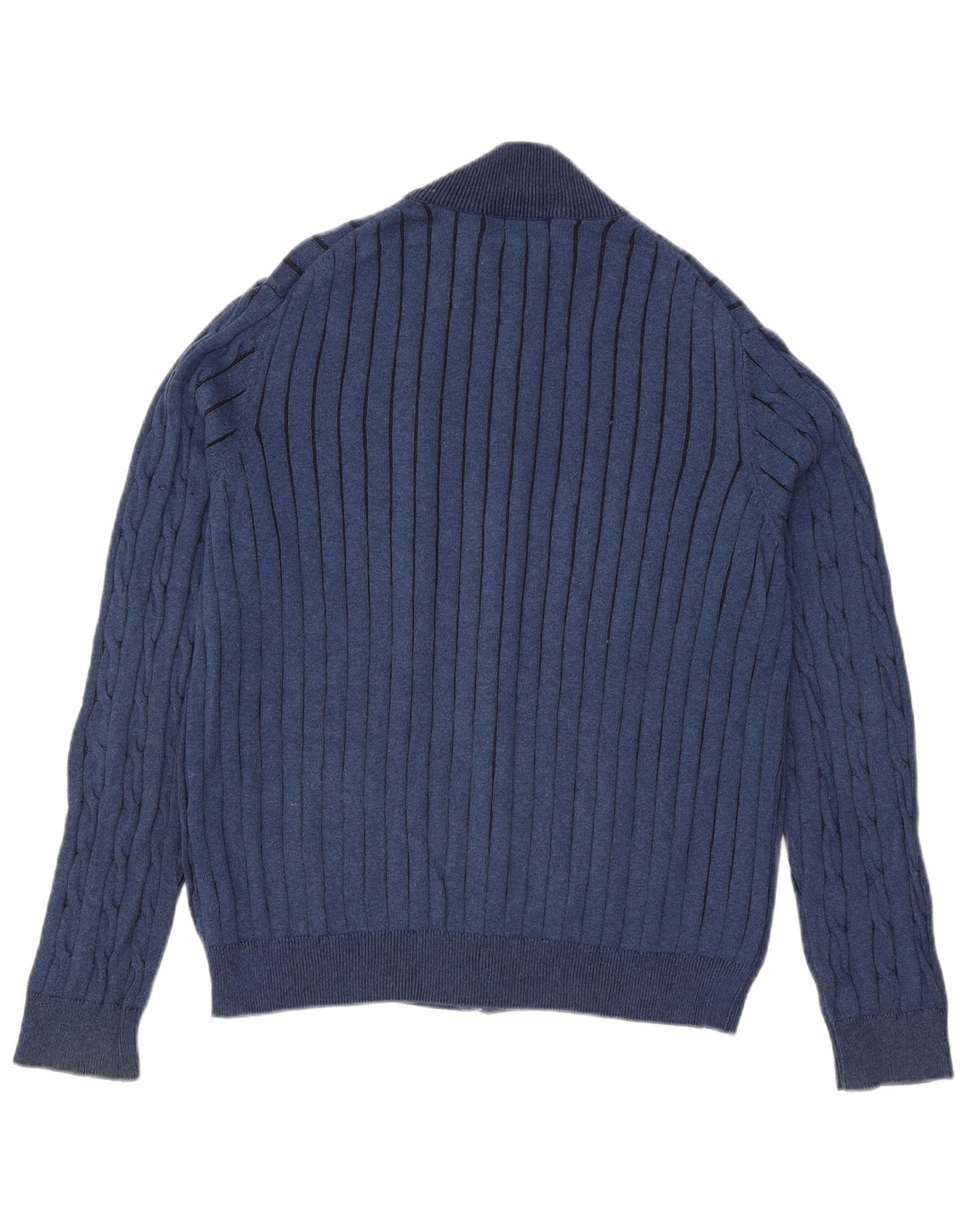 Marks & Spencer Pulover Cardigan Blue Harbour pentru bărbați, bumbac albastru mare