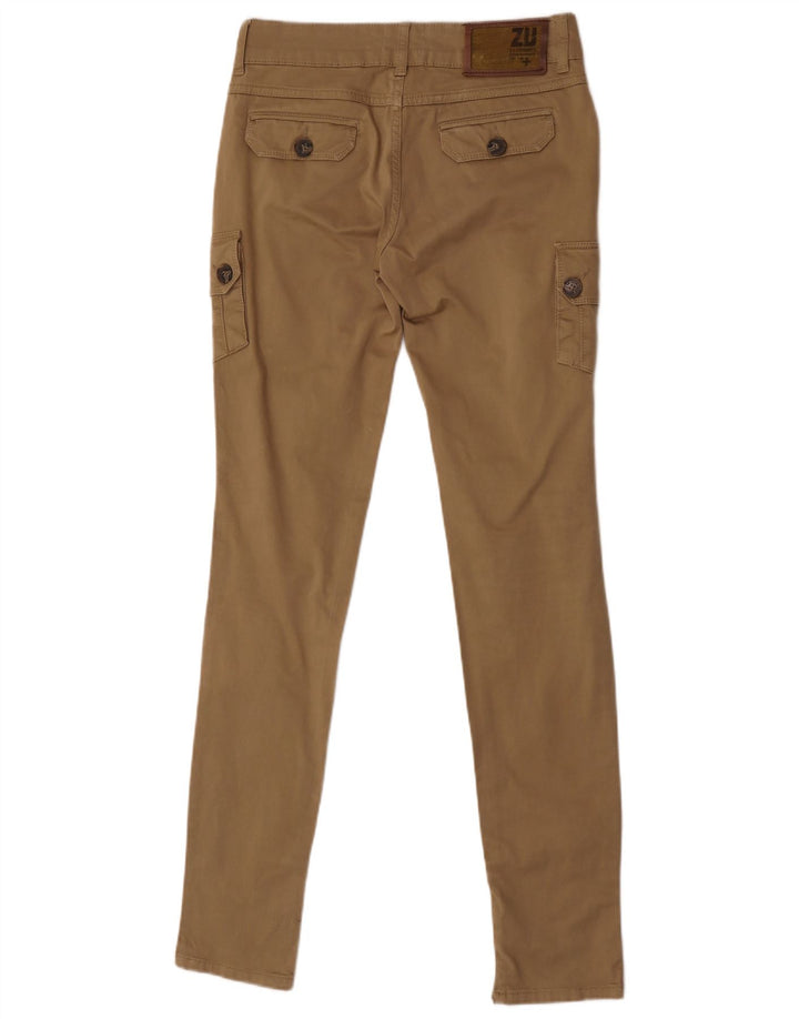 Pantaloni cargo skinny pentru femei Zu Elements L25 L34 bumbac kaki