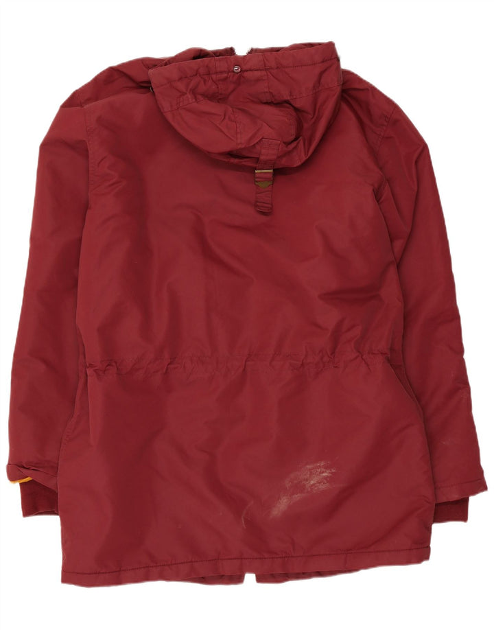 Jachetă parka cu glugă pentru bărbați Vans UK 38 Medium Burgundy Nylon