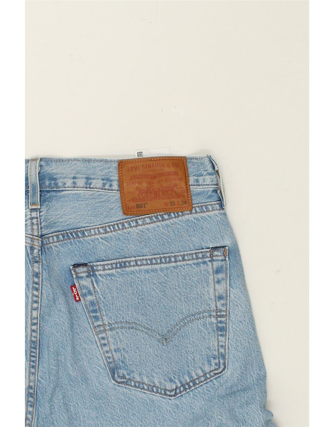 Blugi drepti pentru bărbați LEVI'S 504 W33 L32 Bumbac albastru