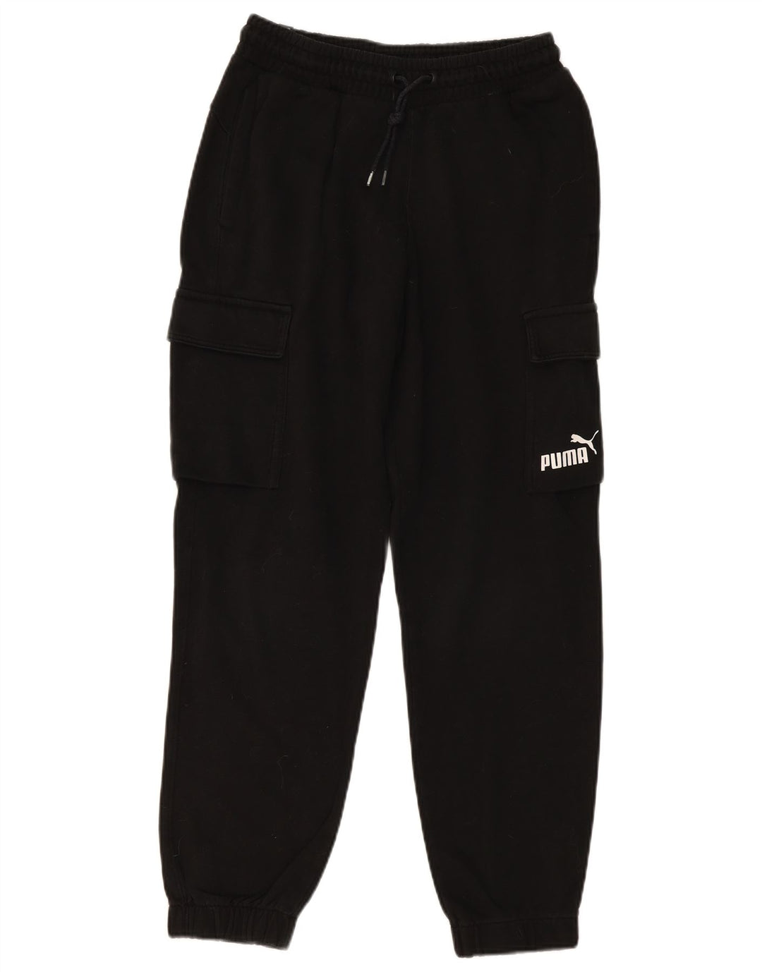 PUMA Womens Cargo Tracksuit Trousers Joggers UK 8 Small Black