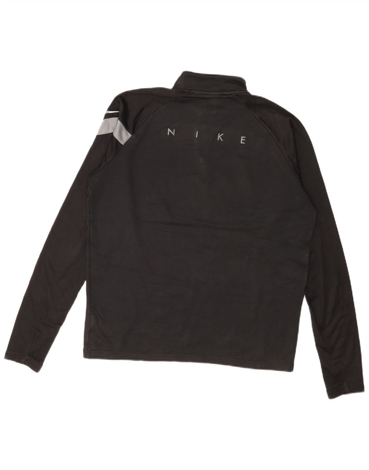 Hanorac pentru bărbați Nike Dri Fit Graphic Pulover mediu negru Colorblock