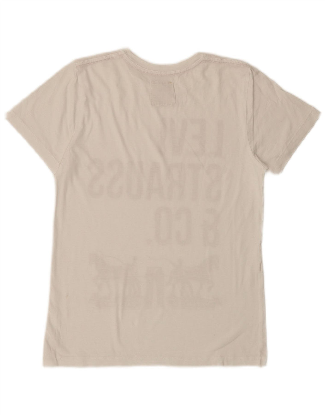 LEVI'S Boys Graphic T-Shirt Top 13-14 Years Off White