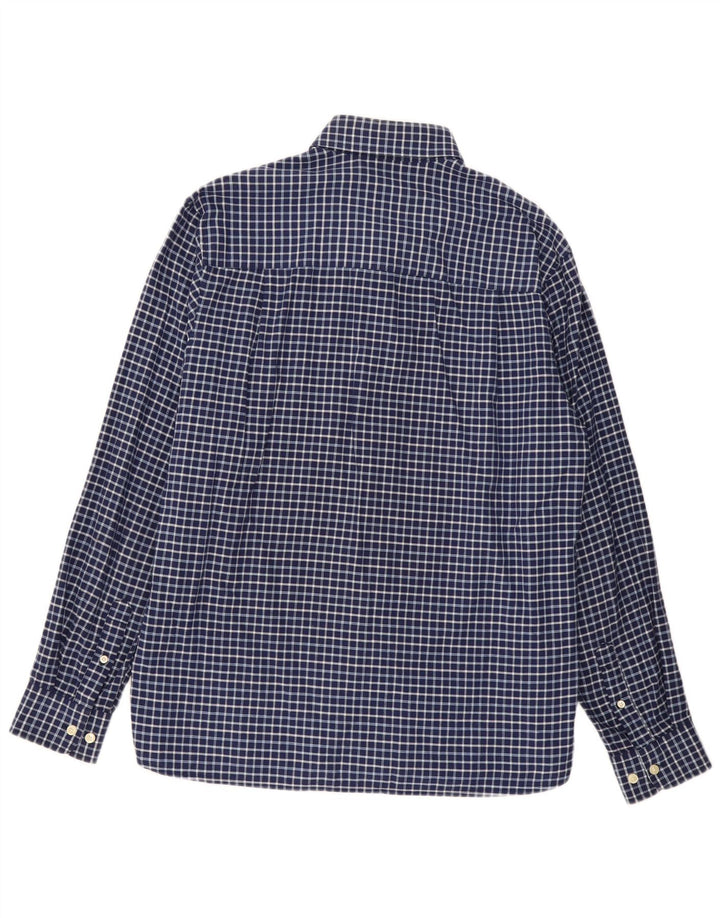 Cămașă pentru bărbați FRED PERRY, mare din bumbac cu carouri bleumarin