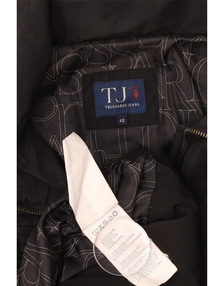 Palton căptușit pentru femei Trussardi Jeans IT 40 Poliester negru mic