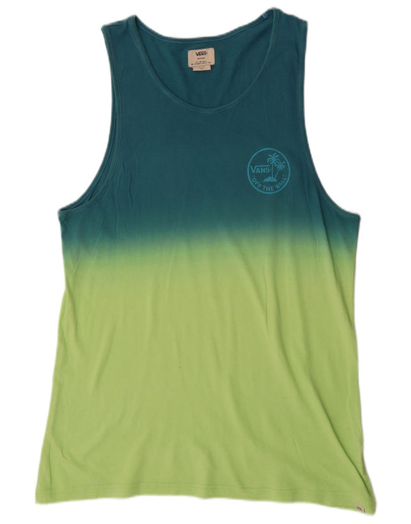 VANS Vest Top pentru bărbați Medium Green Colorblock