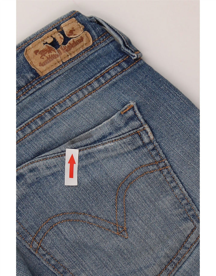 Pantaloni scurți din denim cu talie medie pentru femei LEVI'S US 10 Medium W30 Bumbac albastru