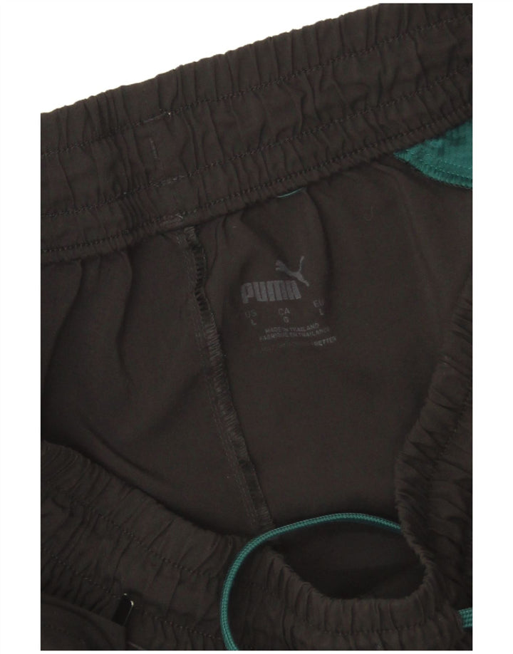 Pantaloni scurți sport Puma pentru bărbați, mari, negru, poliester color bloc