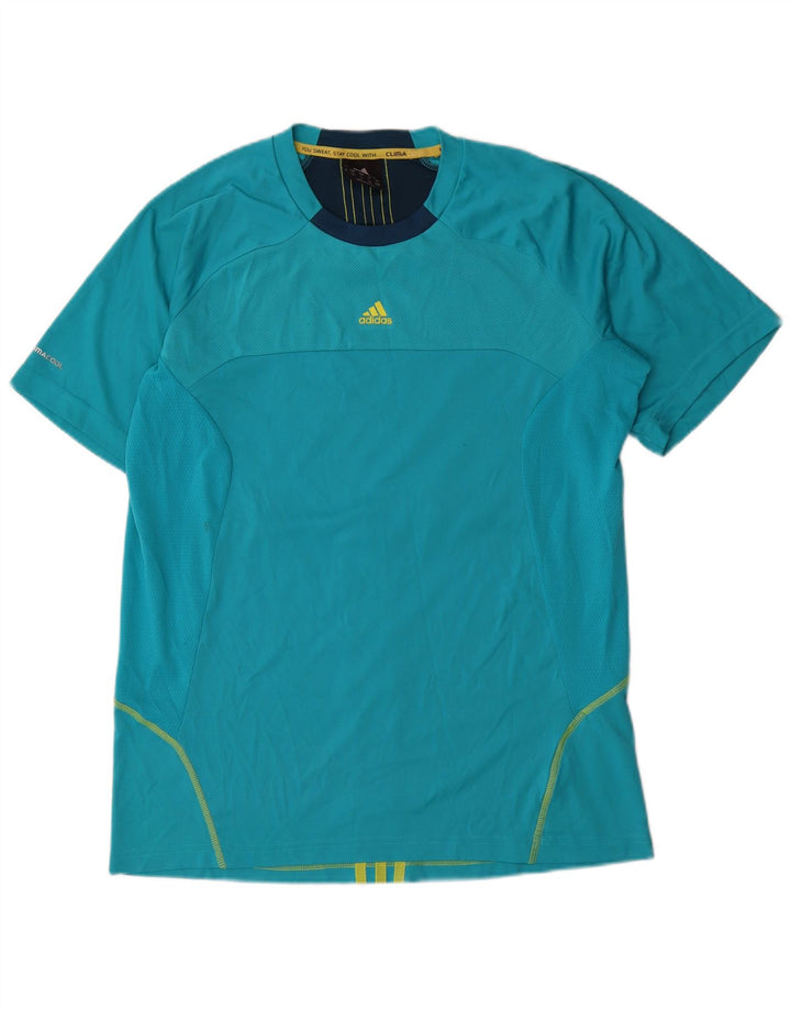 Tricou Adidas Climacool pentru bărbați Top mare, albastru, poliester color bloc