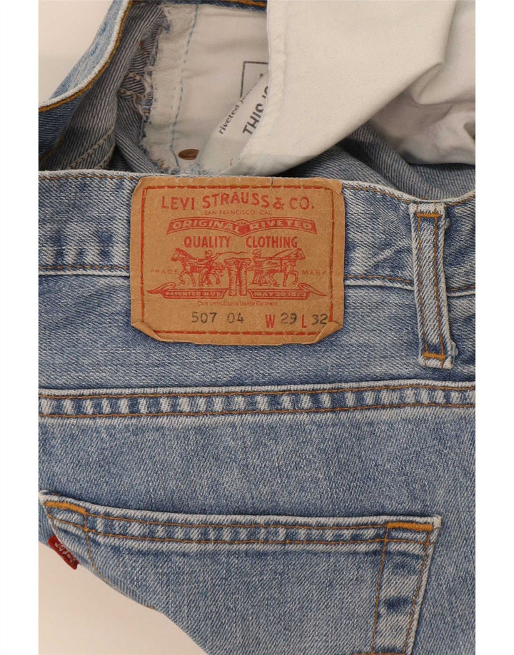 Blugi Levi's 507 Slim Bootcut W29 L32 Bumbac albastru