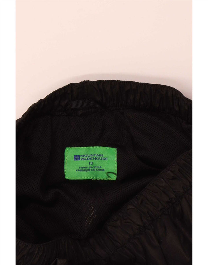 Mountain Warehouse Pantaloni Impermeabili Baieti 12-13 Ani Poliester Negru