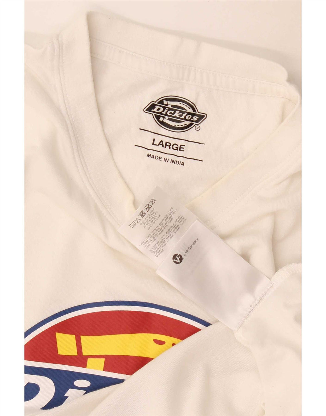 Tricou grafic pentru bărbați Dickies Top mare din bumbac alb