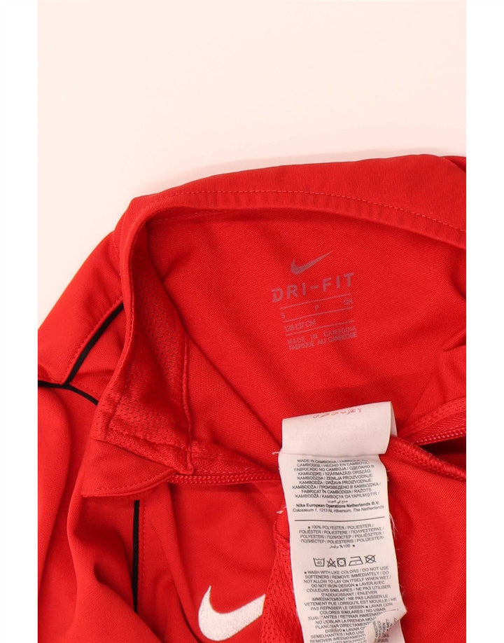 Jachetă de trening Nike Dri Fit pentru băieți 8-9 ani Poliester roșu mic
