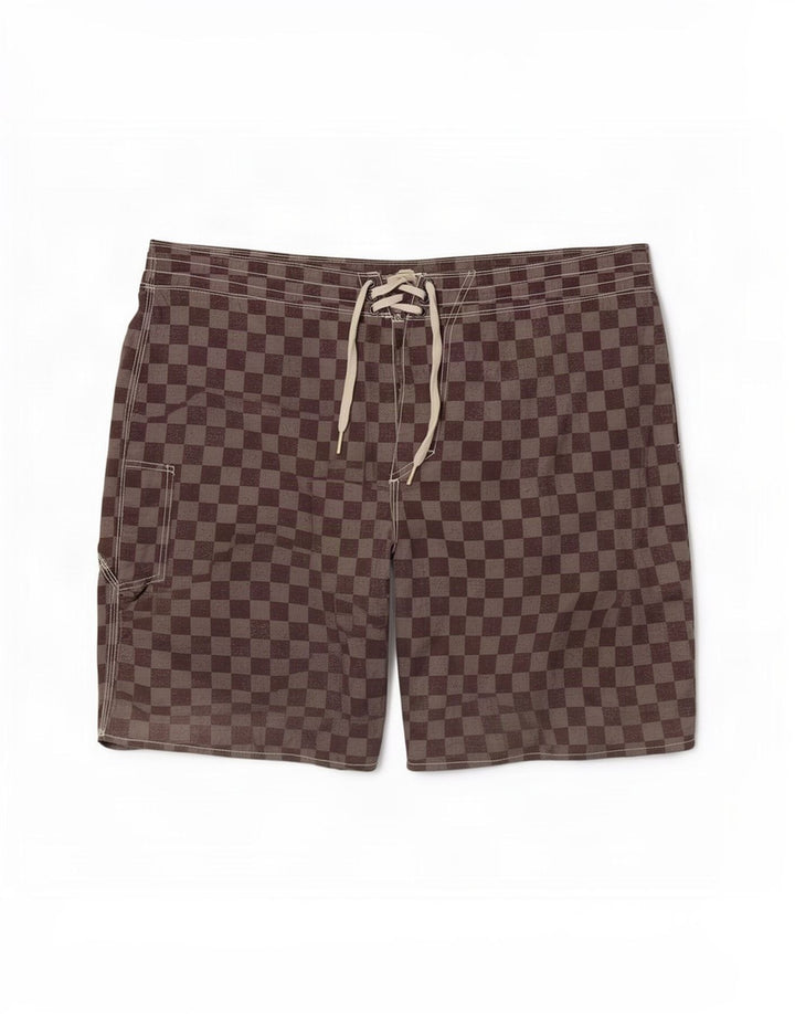 Pantaloni scurți de înot Vans pentru bărbați, mari, gri, geometrici