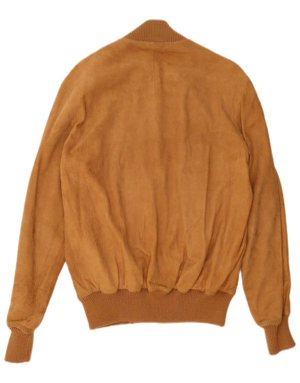 Jachetă bomber din piele intoarsa pentru barbati Arpel IT 52 XL din piele maro