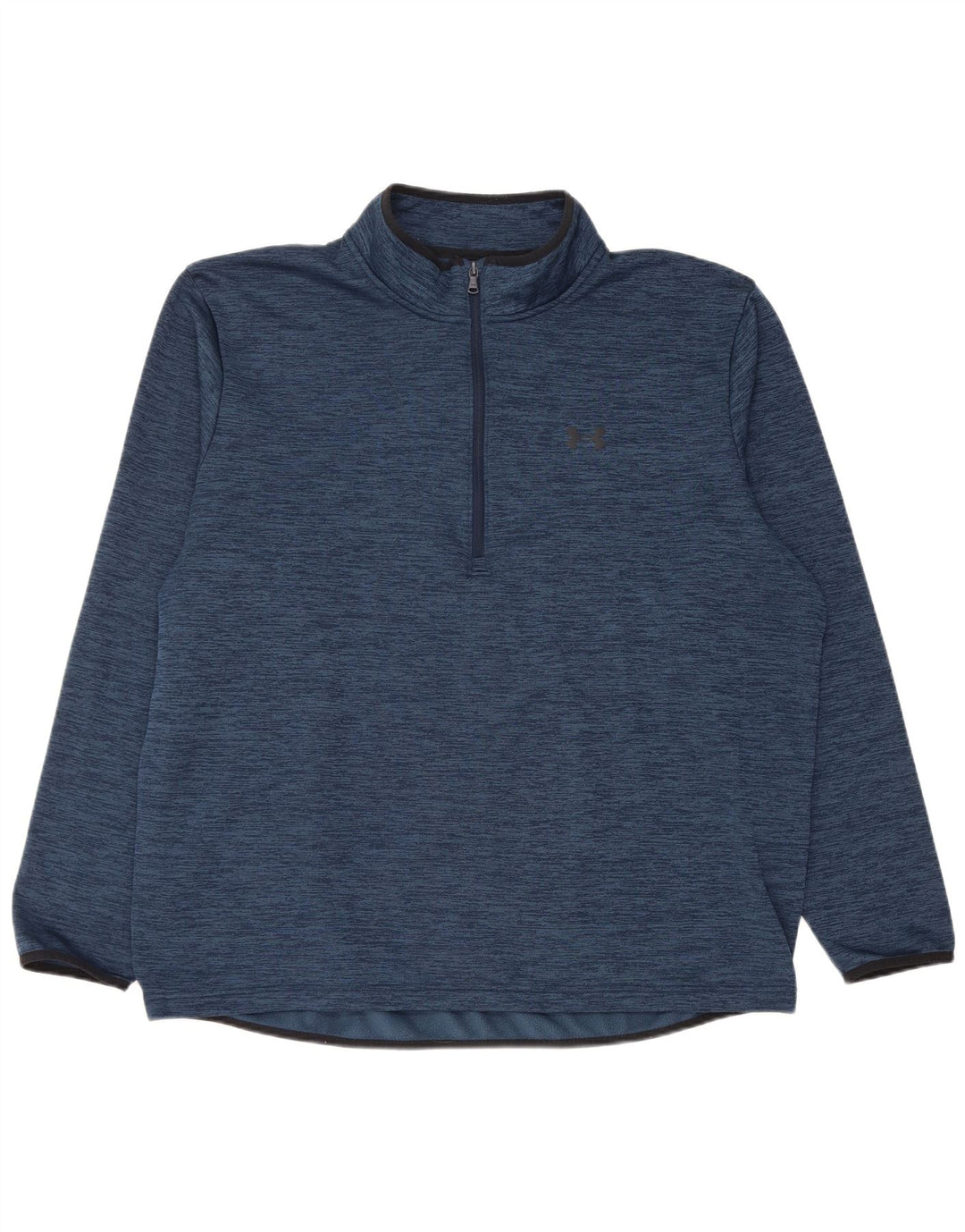 Top de trening Under Armour pentru bărbați, cu fermoar și gât, 2XL, albastru pete