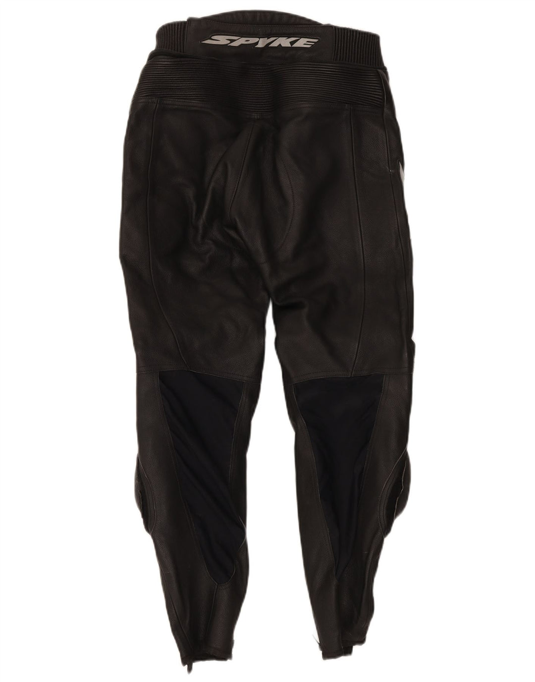 Spyke Pantaloni din piele grafică pentru motocicletă pentru bărbați IT 48 Medium W30 L28 Negru