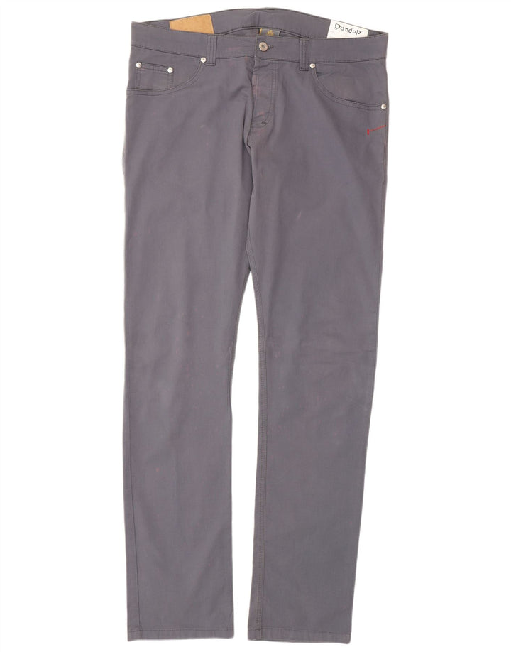 DONDUP Pantaloni slim casual pentru bărbați L38 L34 bumbac gri