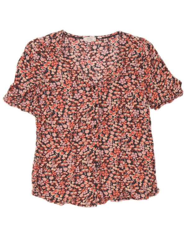 Bluză cămașă cu mânecă scurtă pentru femei Fat Face UK 8 Mic Multicolor Floral