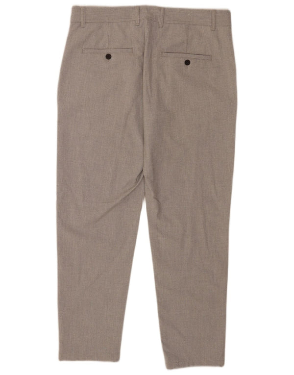Pantaloni chino slim pentru bărbați Zara EU 44 L34 L27 Gri Houndstooth
